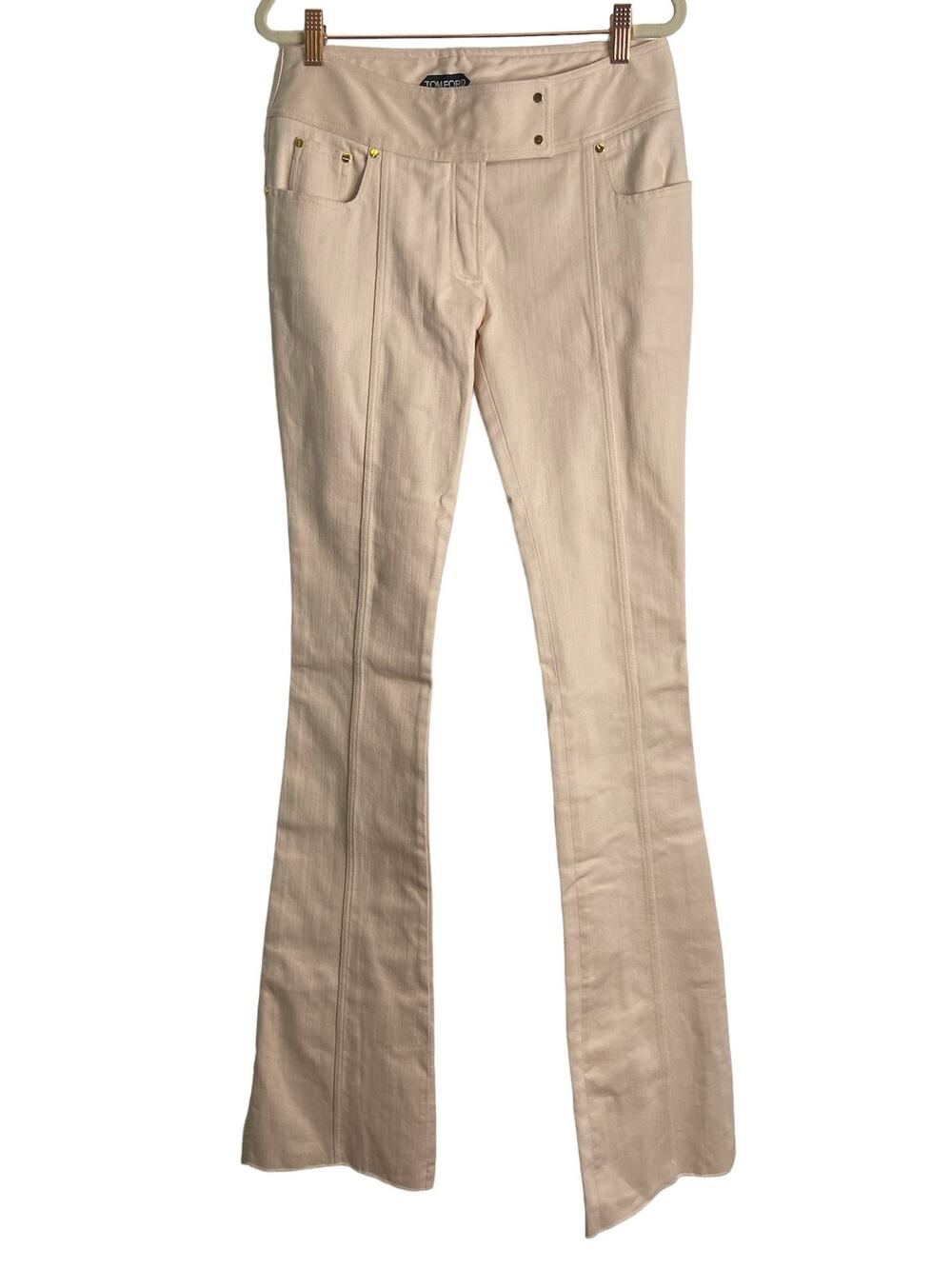 Tom Ford Trousers Pants Slim Flare Leg Low Rise Made in Italy Y2k Streetwear 6